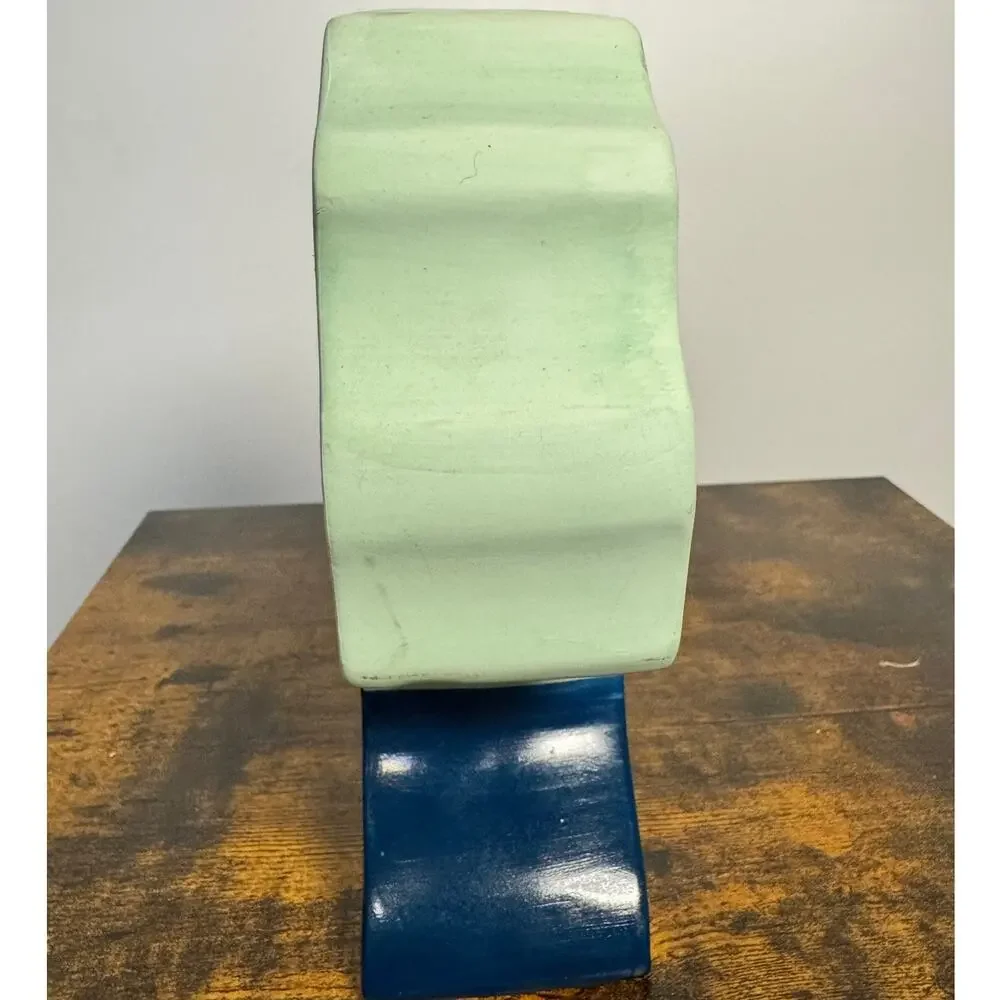Blue Terracota Face Vase Opal House